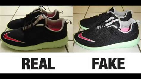 nike roshe original vs fake|how to identify fake nikes.